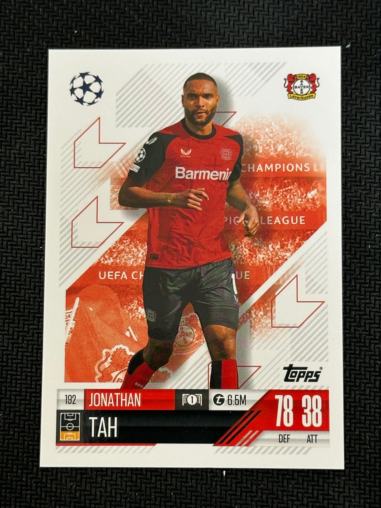 Jonathan Tah #192 Match Attax 24/25