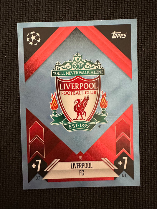 Liverpool FC Team Badge Alternate #46 Match Attax 24/25