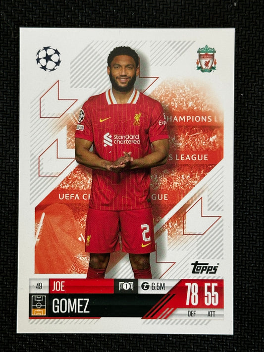 Joe Gomez #49 Match Attax 24/25
