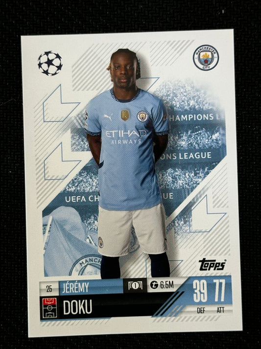 Jeremy Doku #25 Match Attax 24/25