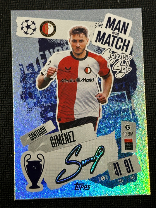 Santiago Gimenez #408 Match Attax 24/25