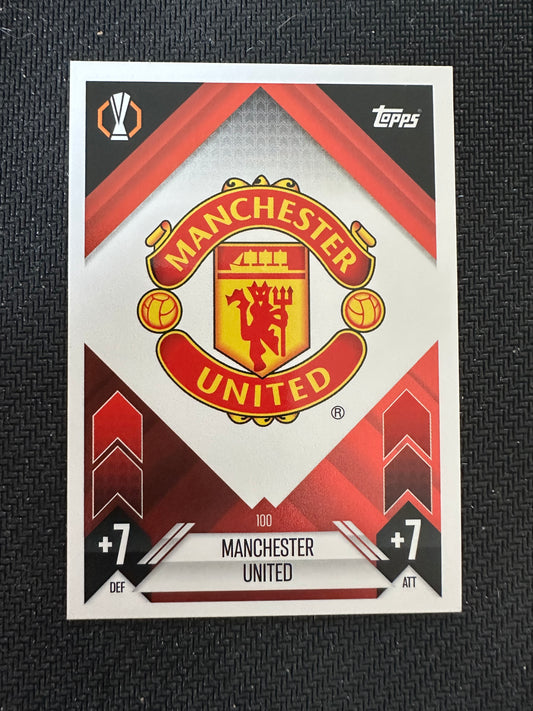 Manchester United Team Badge #100 Match Attax 24/25