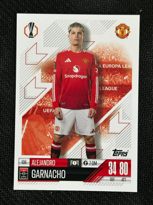 Alejandro Garnacho #106 Match Attax 24/25