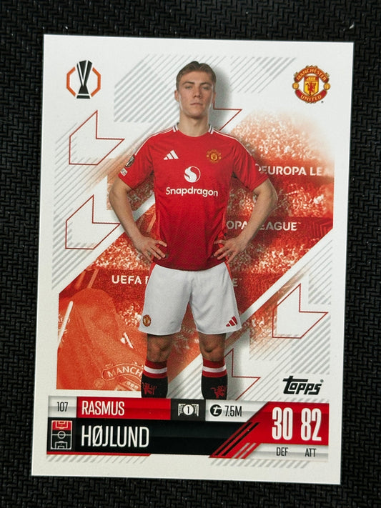 Rasmus Hojlund #107 Match Attax 24/25