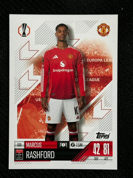 Marcus Rashford #108 Match Attax 24/25