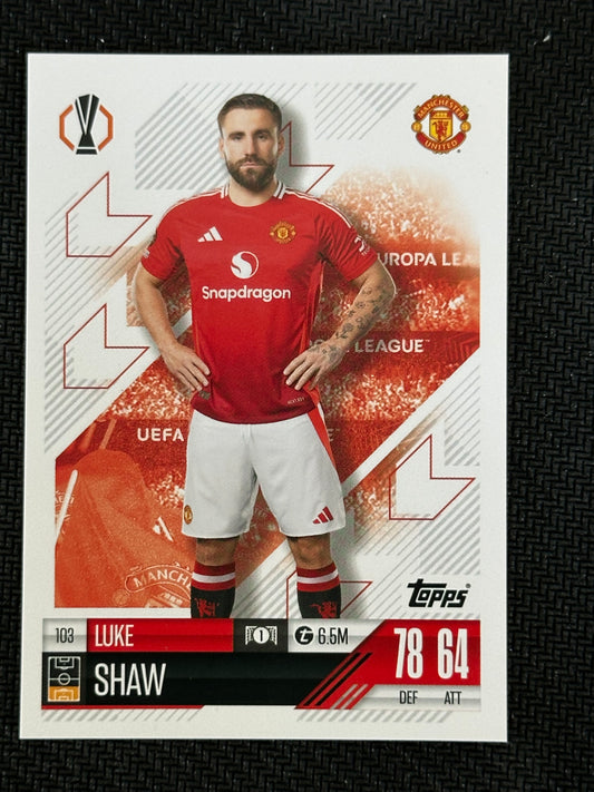 Luke Shaw #103 Match Attax 24/25