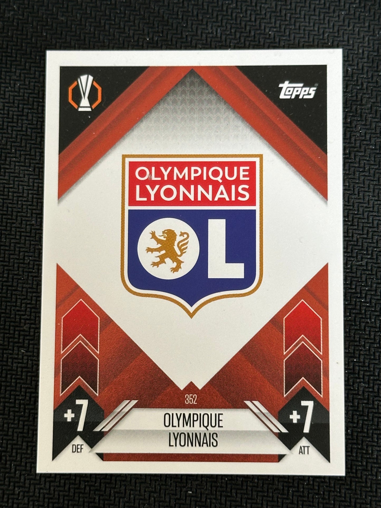 Olympique Lyonnais Team Badge #352 Match Attax 24/25