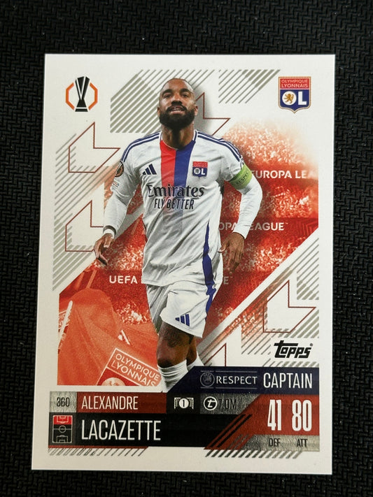 Alexandre Lacazette #360 Match Attax 24/25