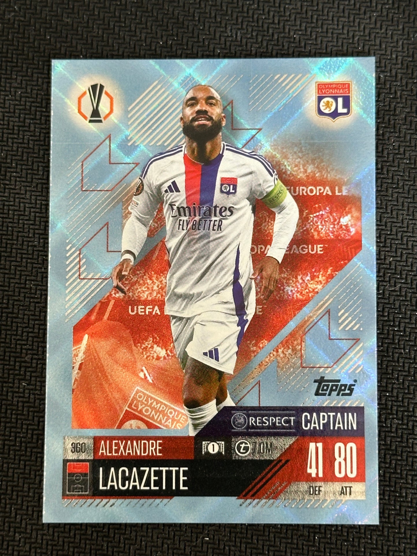 Alexandre Lacazette Captain #360 Match Attax 24/25