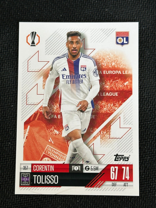 Corentin Tolisso #357 Match Attax 24/25