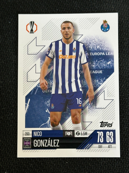 Nico Gonzalez #293 Match Attax 24/25