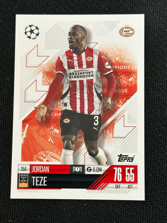 Jordan Teze #256 Match Attax 24/25