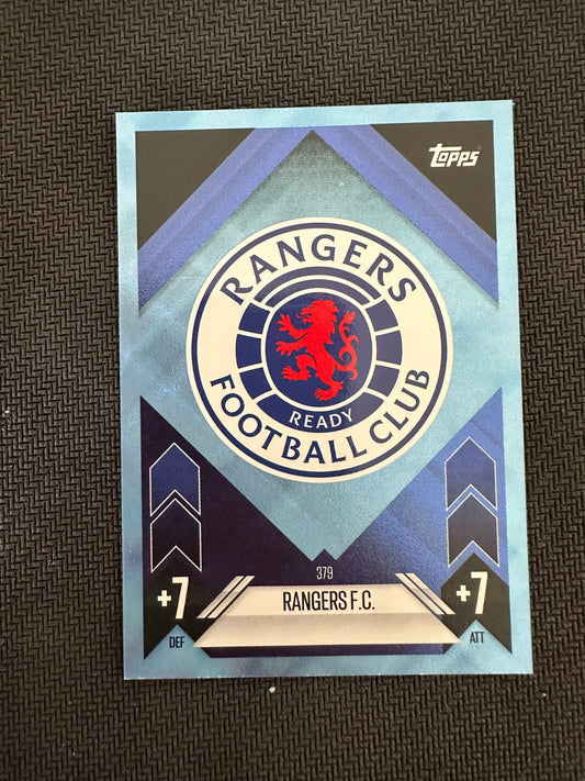 Rangers F.C. Team Badge Alternate #379 Match Attax 24/25