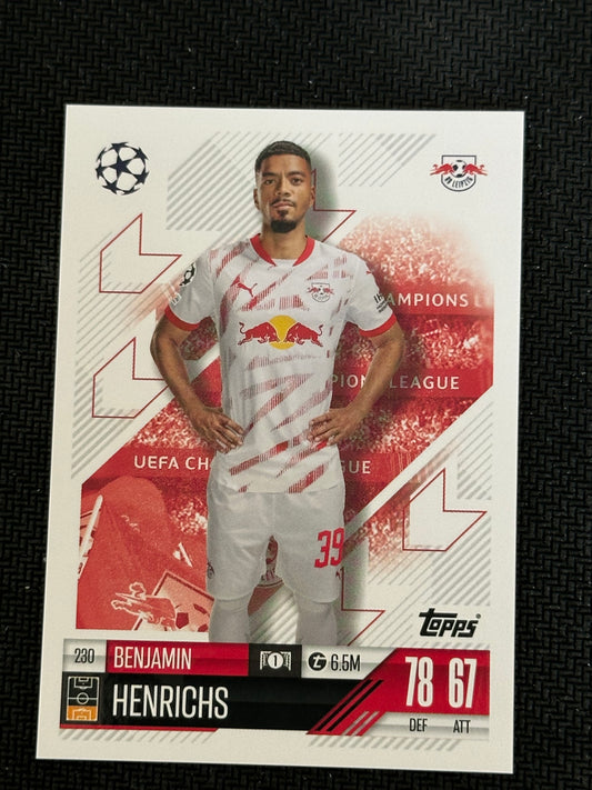 Benjamin Henrichs #230 Match Attax 24/25