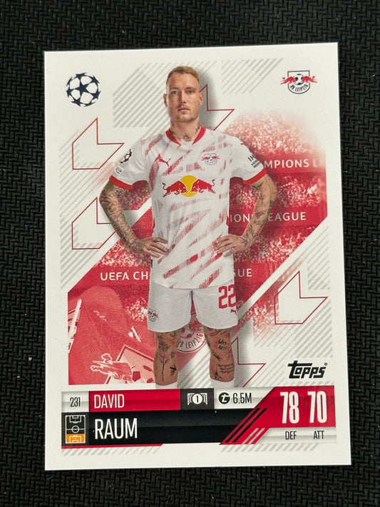 David Raum #231 Match Attax 24/25