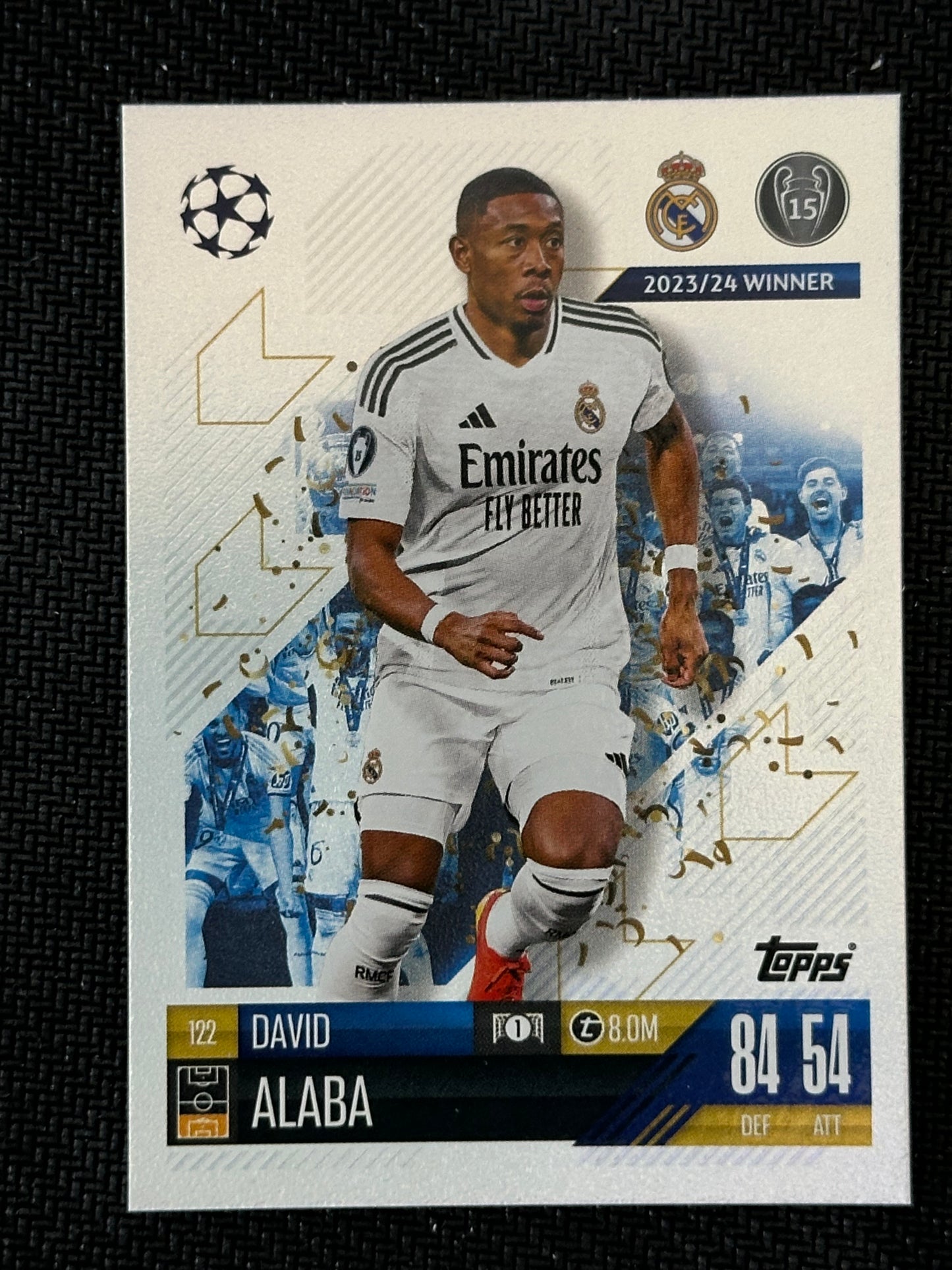 David Alaba #122 Match Attax 24/25