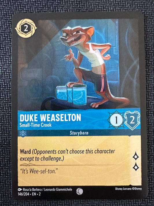 #146 Duke Weaselton Disney Lorcana  Rise of the Floodborn